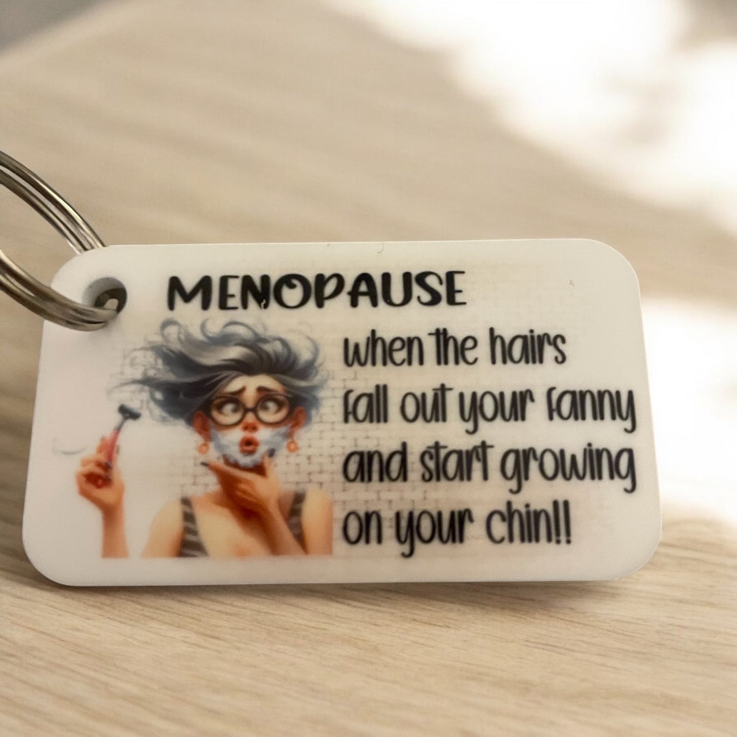 Menopause Comic Key Rings