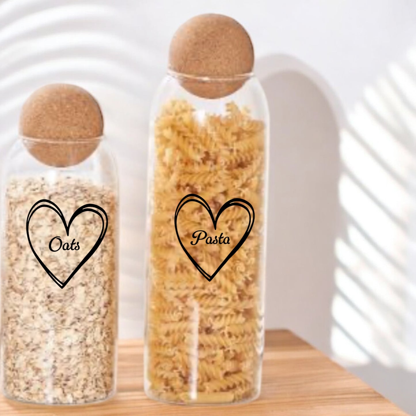 Glass Storage Jars Personalised
