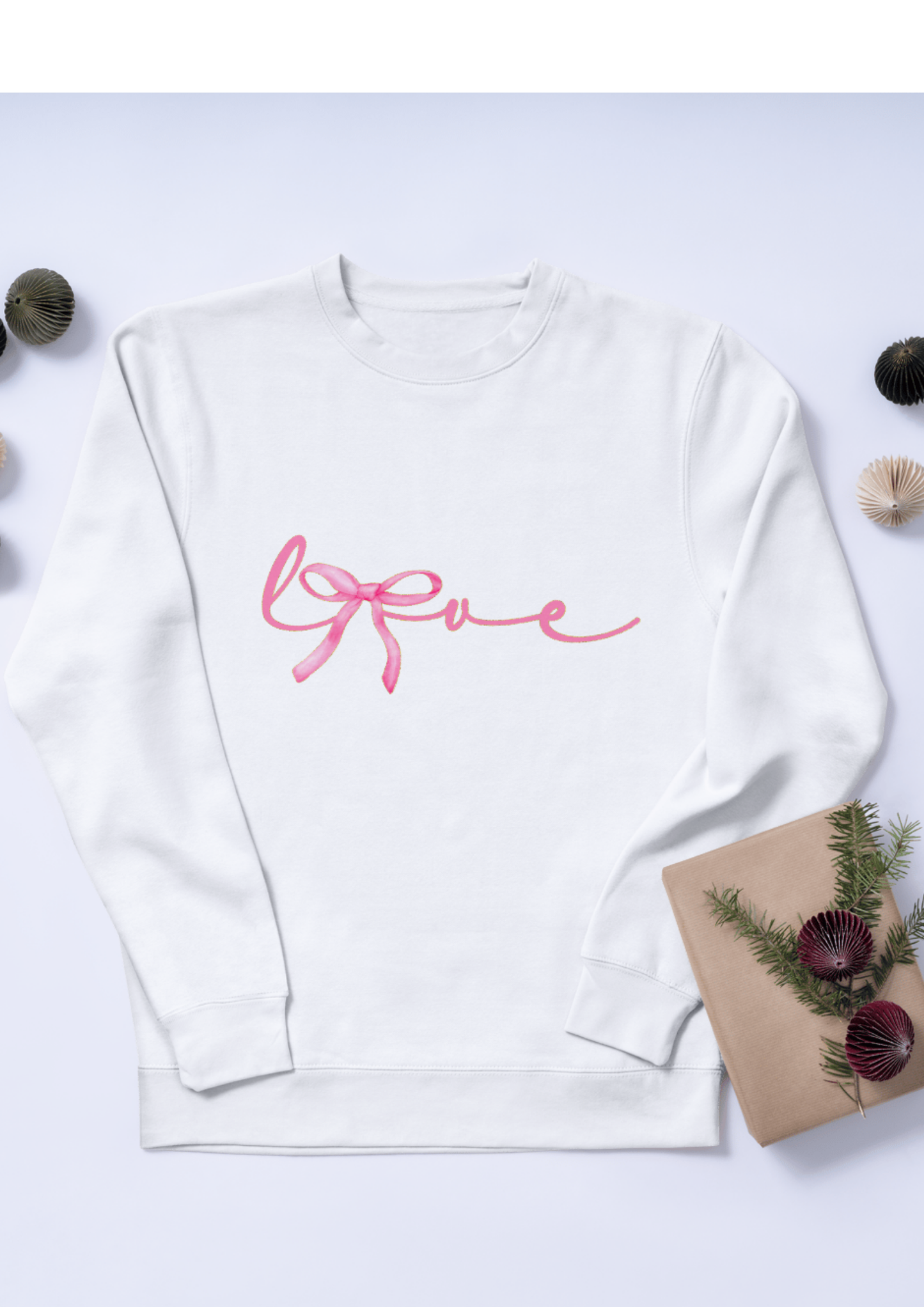 Love Bow Sweatshirt Adults