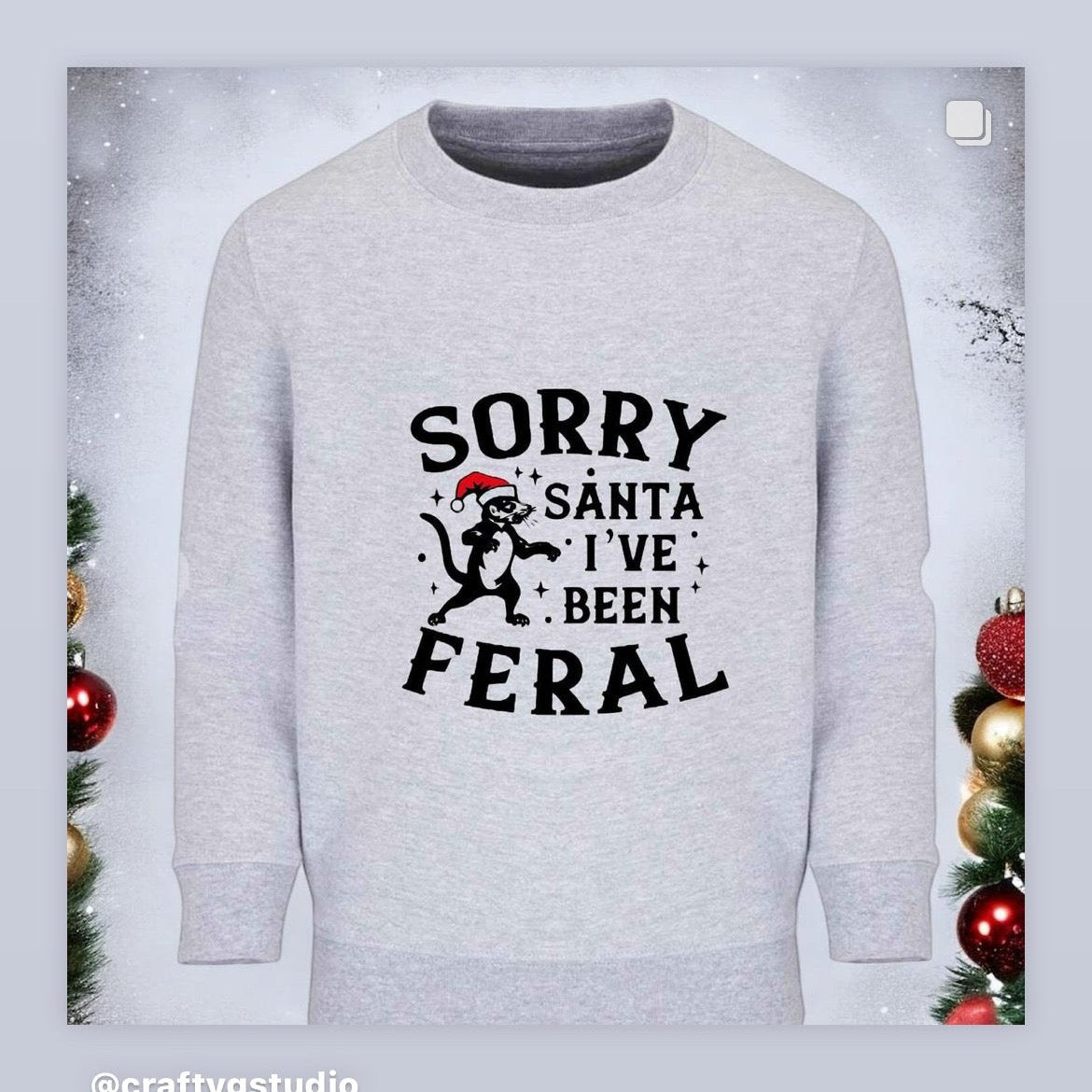 Sorry Santa I have been Feral Xmas Jumper