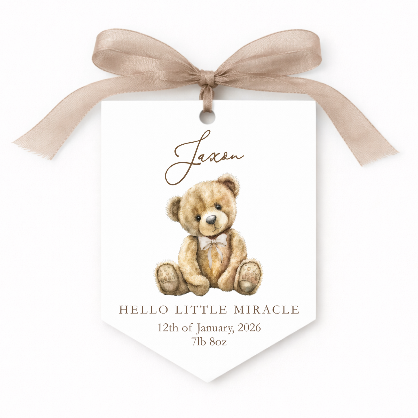 Baby Announcement Acrylic Bunting