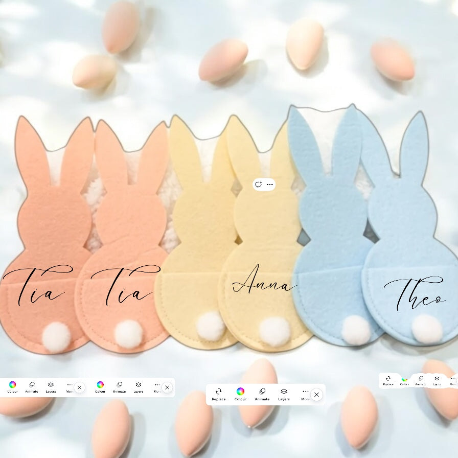 Bunny Cutlery Holders