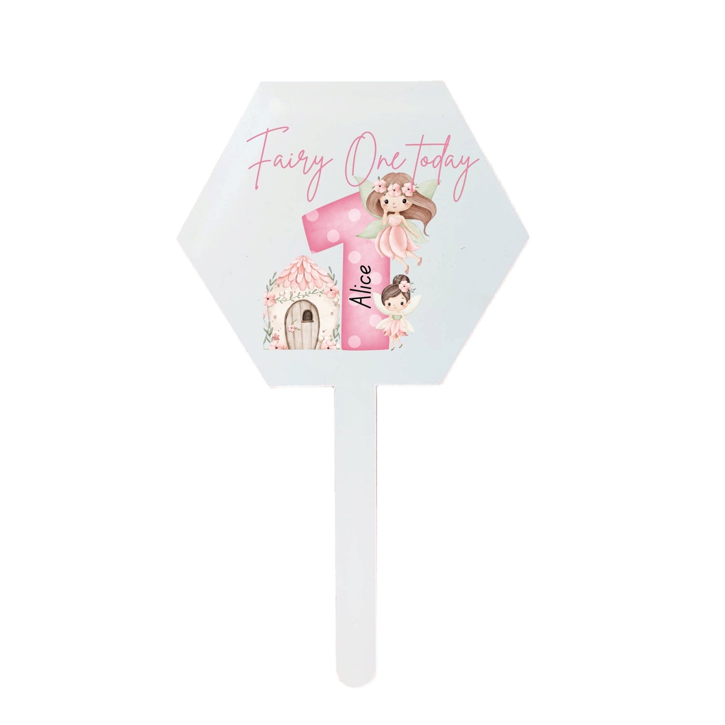Birthday Fairy One T Shirt and Matching Cake Topper