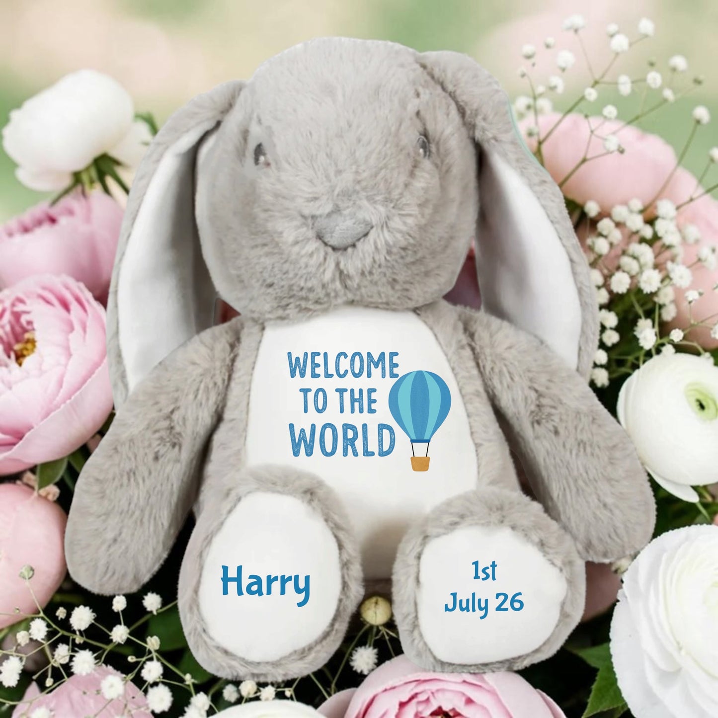 Welcome to the World Keepsake Bunny Personalised