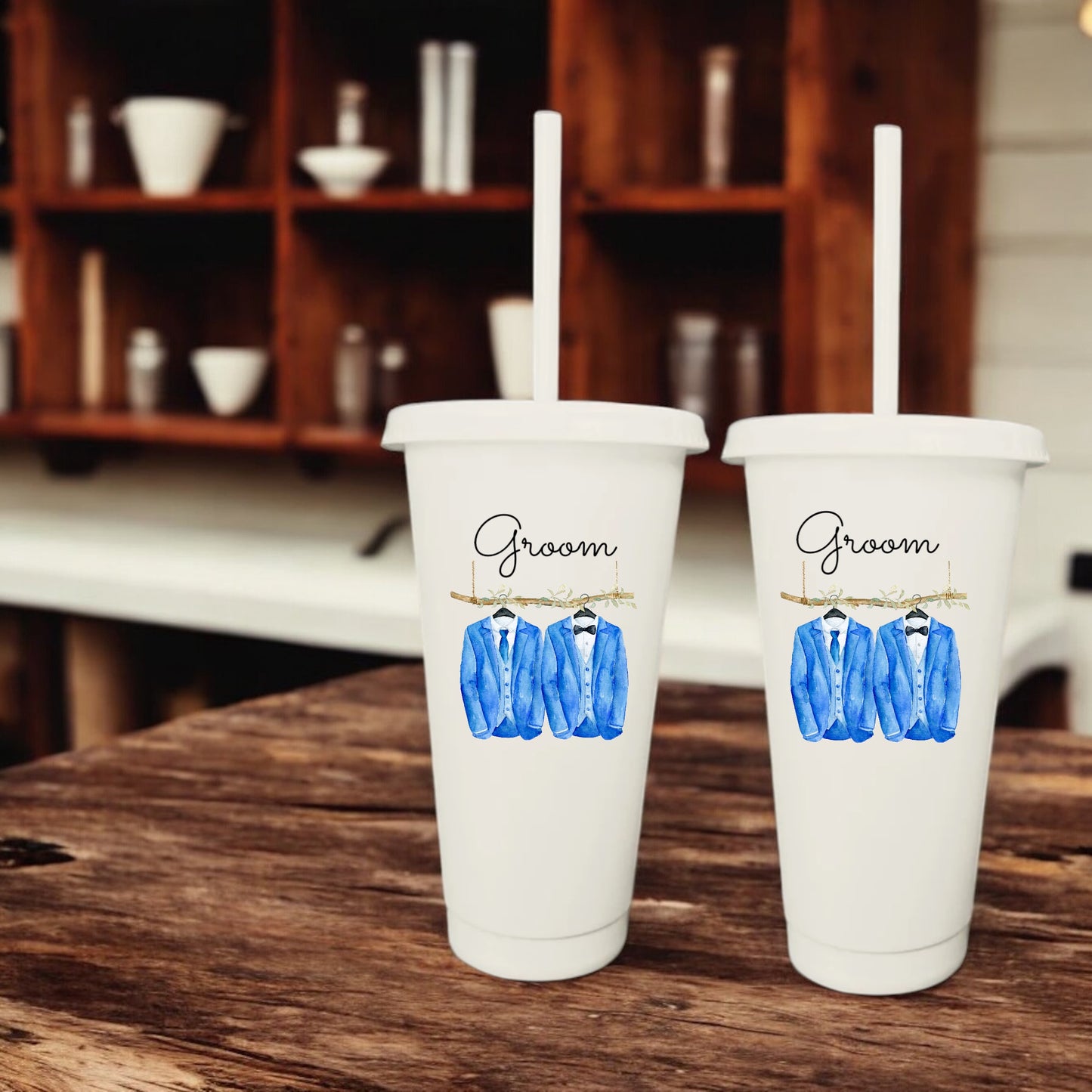Groom & Groom Cup Set