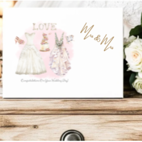 Mrs & Mrs Wedding Gift box