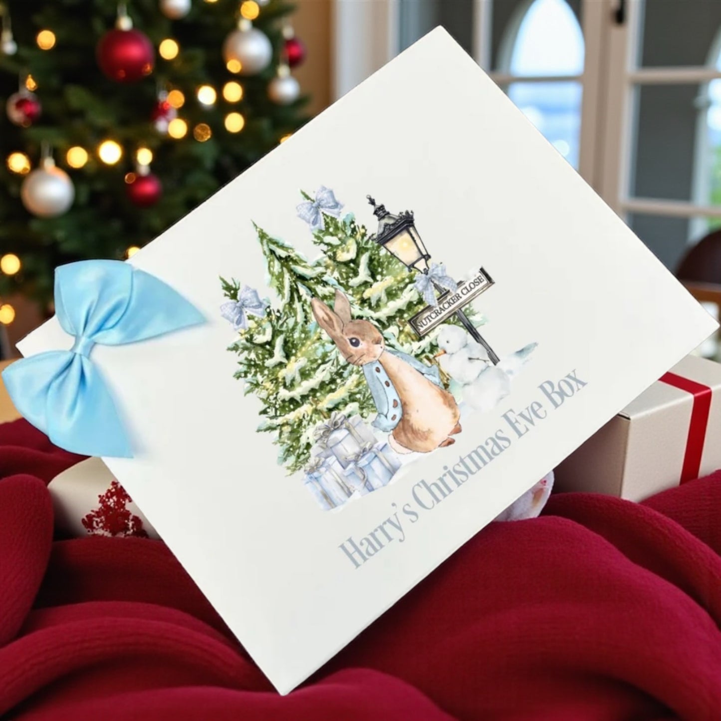 Christmas Eve Box Bunny Blue