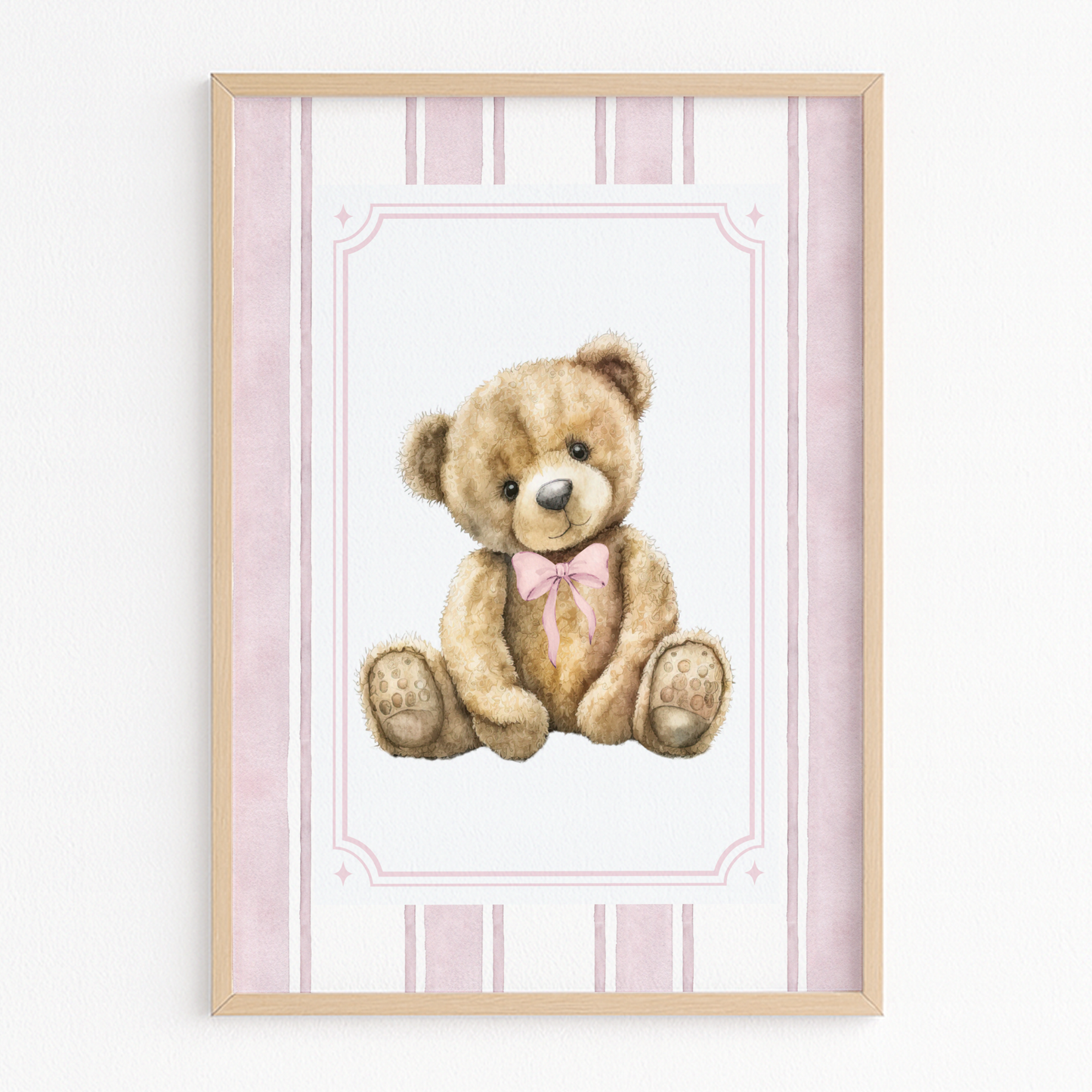 Custom Bear Picture with Frame