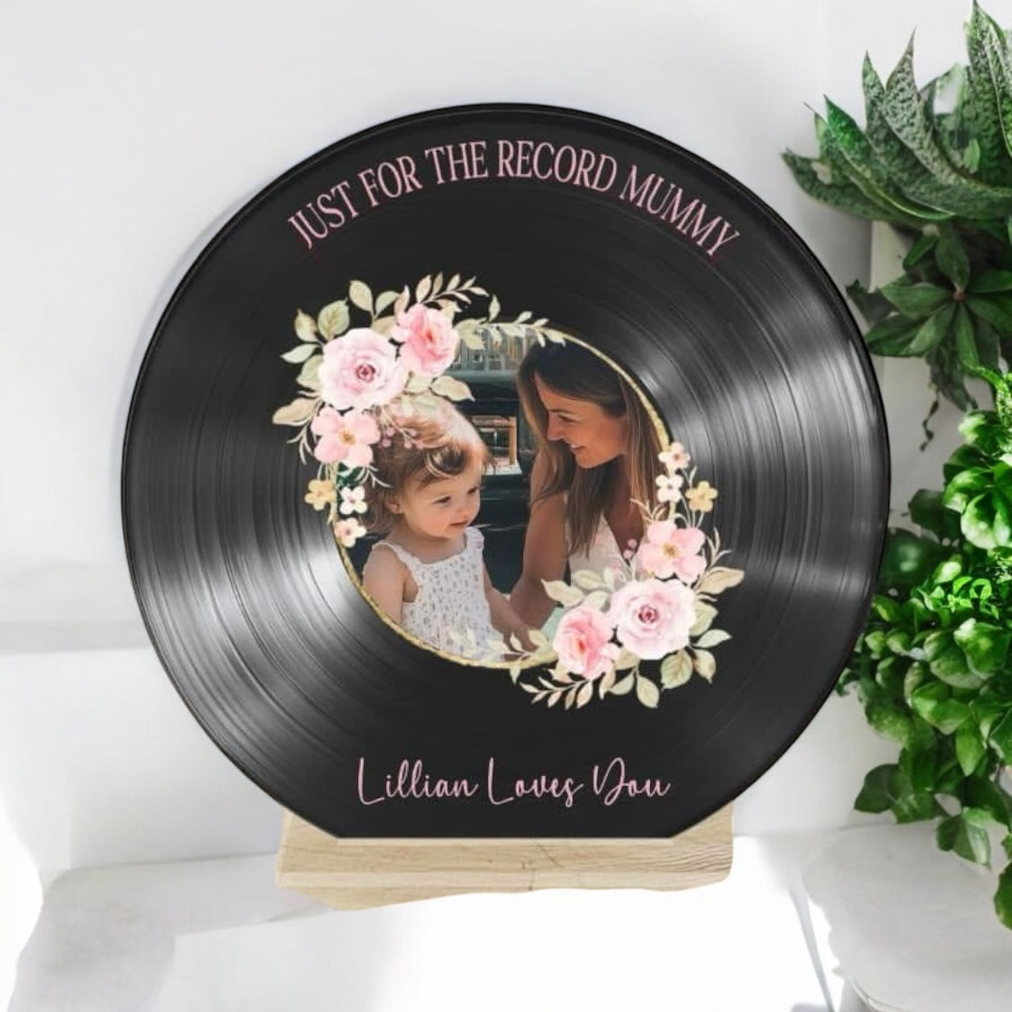 Acrylic Keepsake Record Personalised with your pic