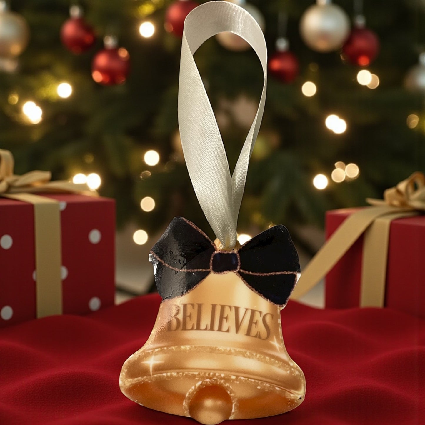 Bell shaped hanging acrylic Tree decoration Personalised or unpersonalised