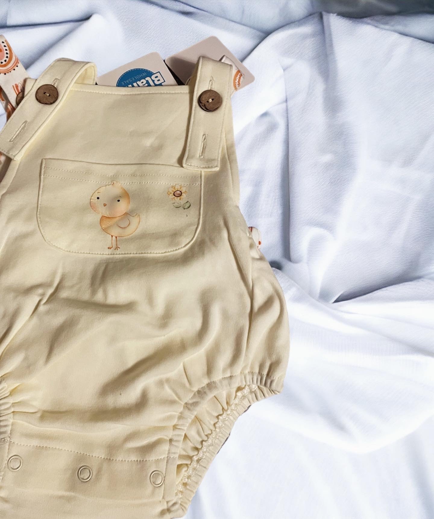 Little Chick Lemon Romper in a soft Jersey