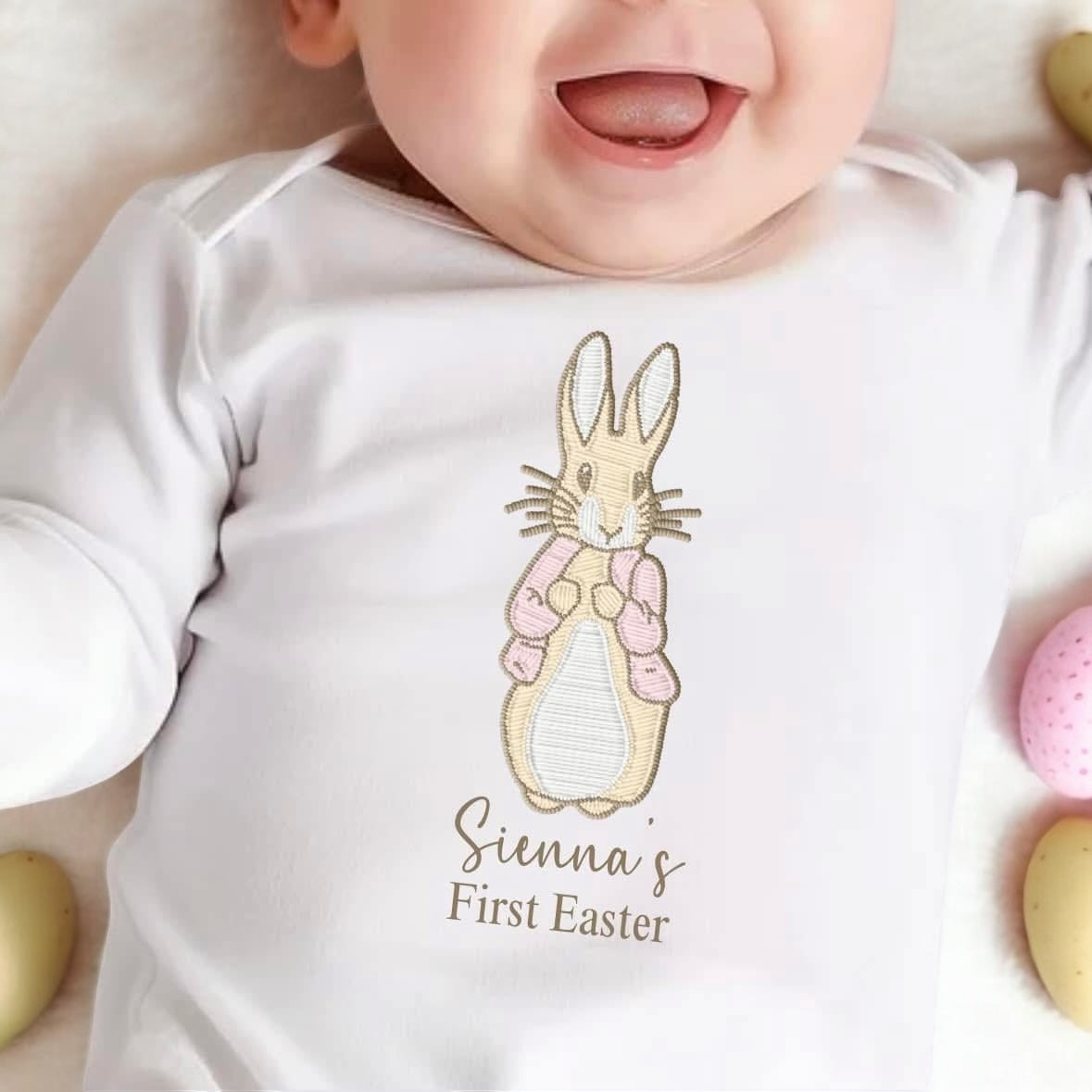 Baby Bodysuit Peter / Flopsy Embroidered Affect