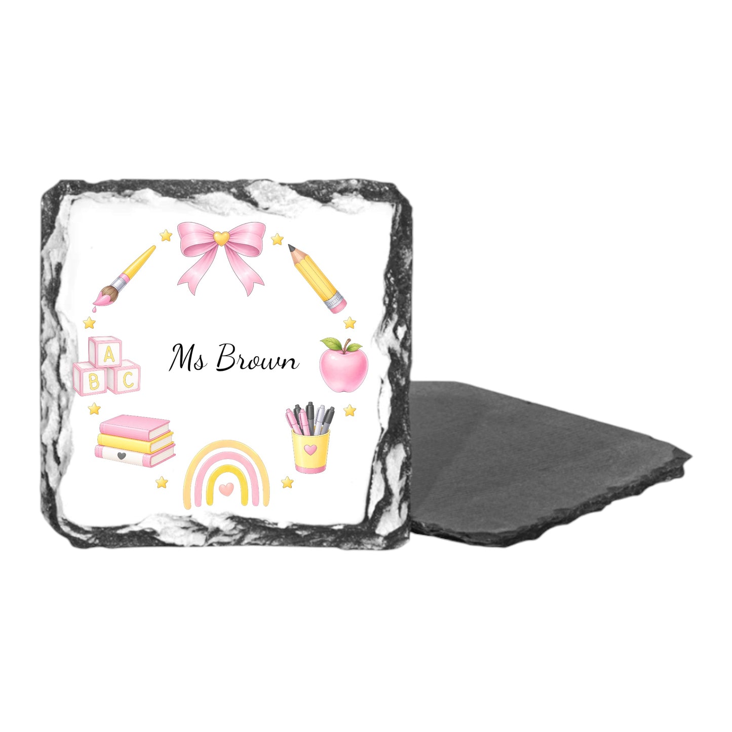 Teacher Slate coaster Personalisd