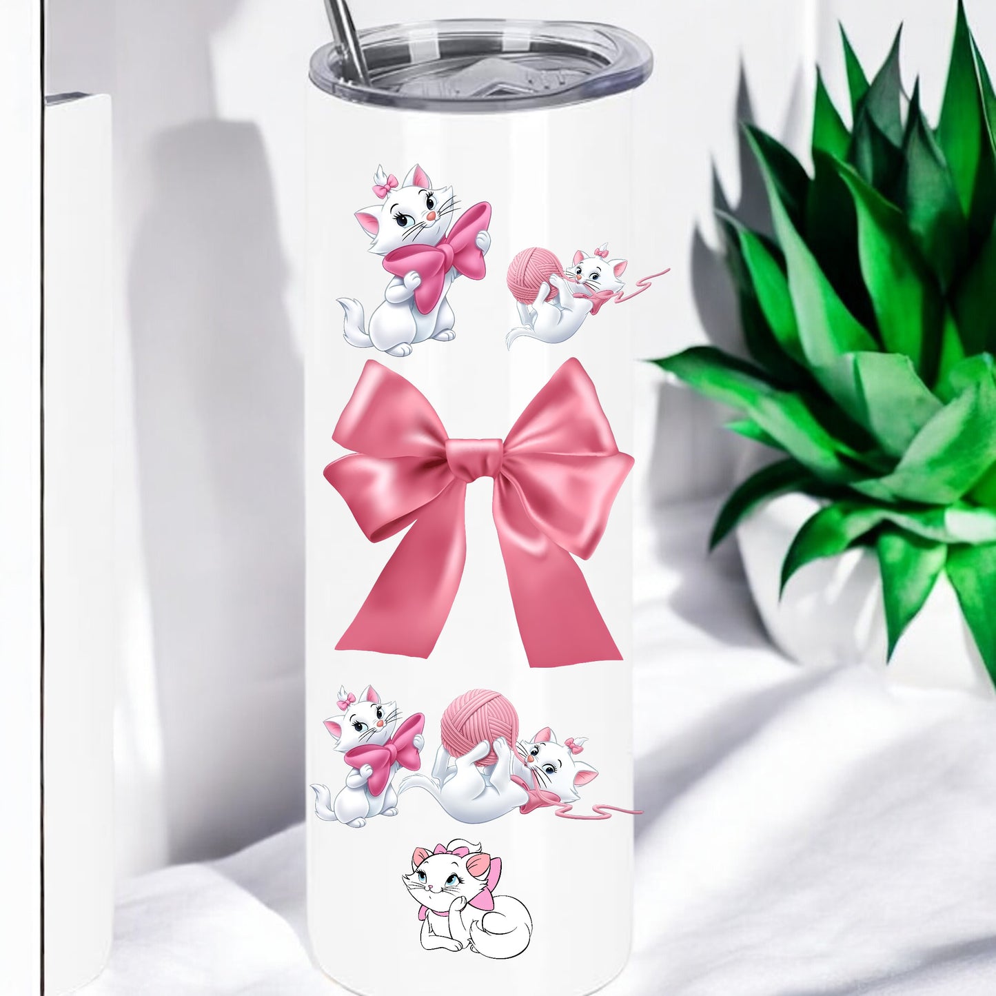 Marie Cat Metal Insulated Tumbler