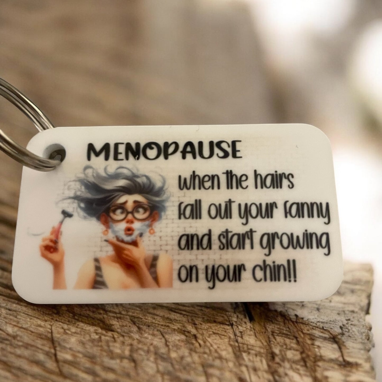 Menopause Comic Key Rings