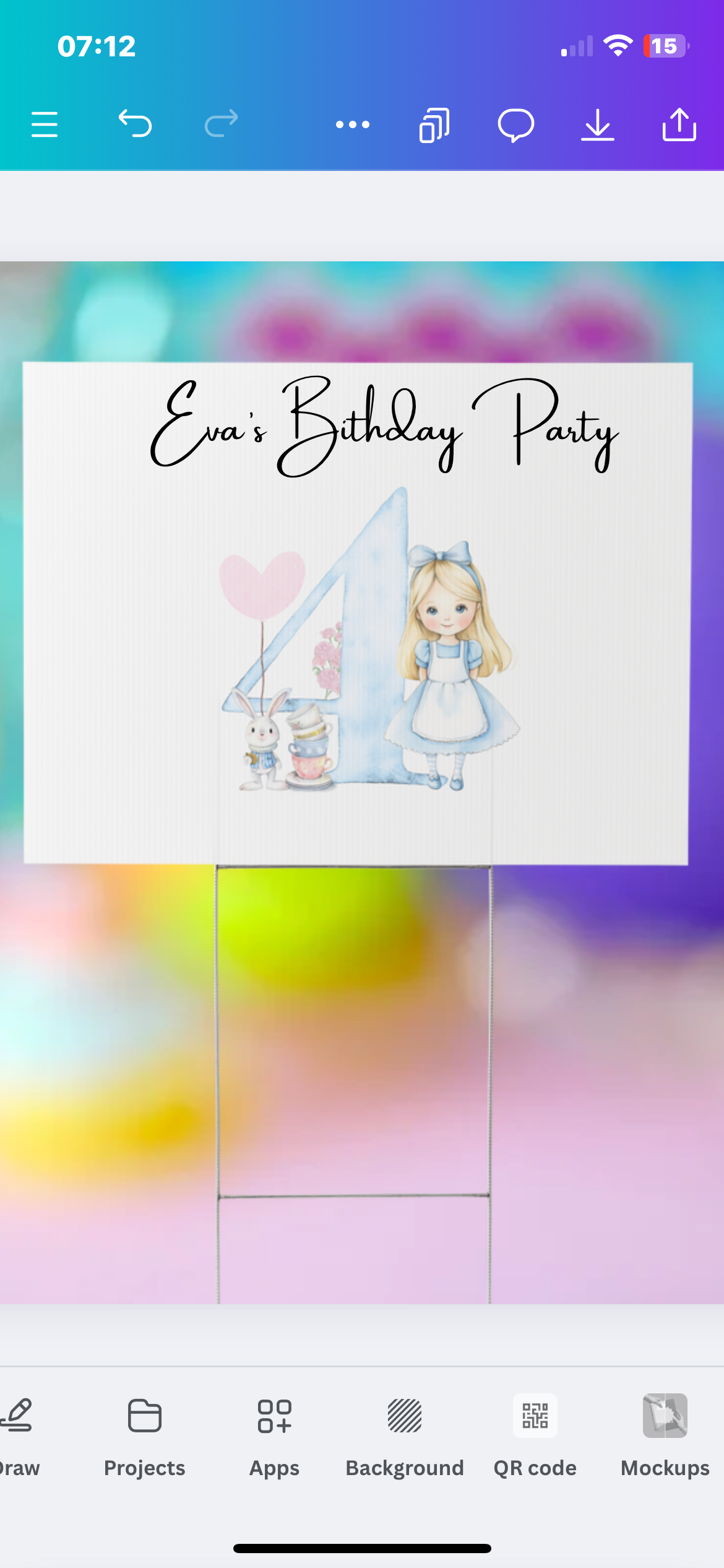 A3 Printed Birthday sign Party