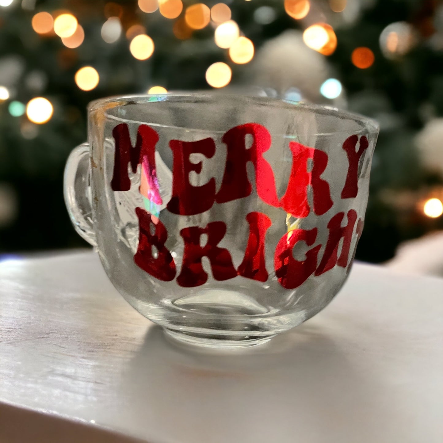 Merry & Bright Cappuccino Glass