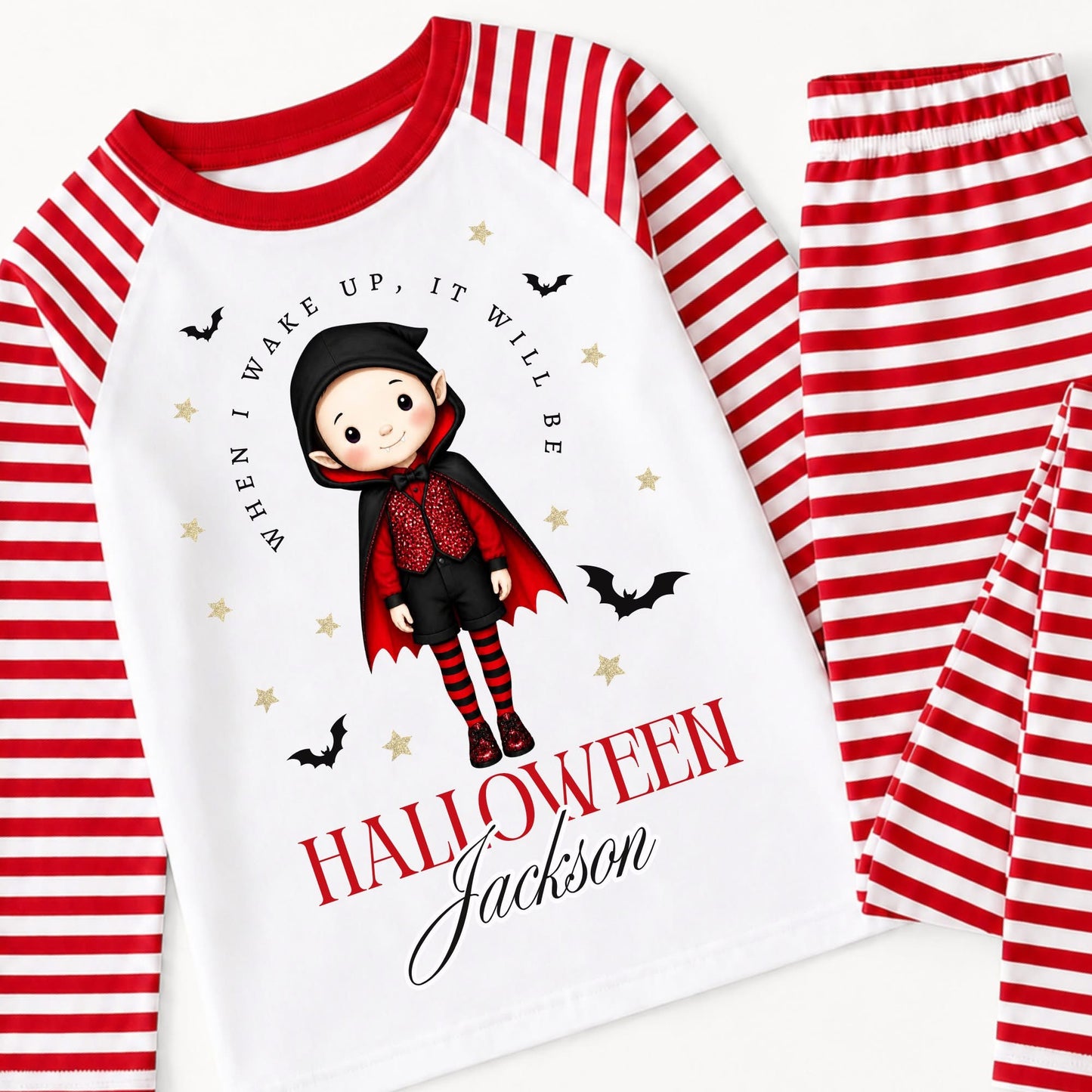 Personalised when I wake up it will be Halloween Dracula