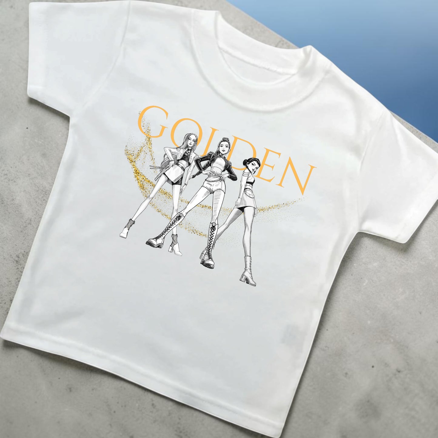 Golden Hunter T shirt Glitter