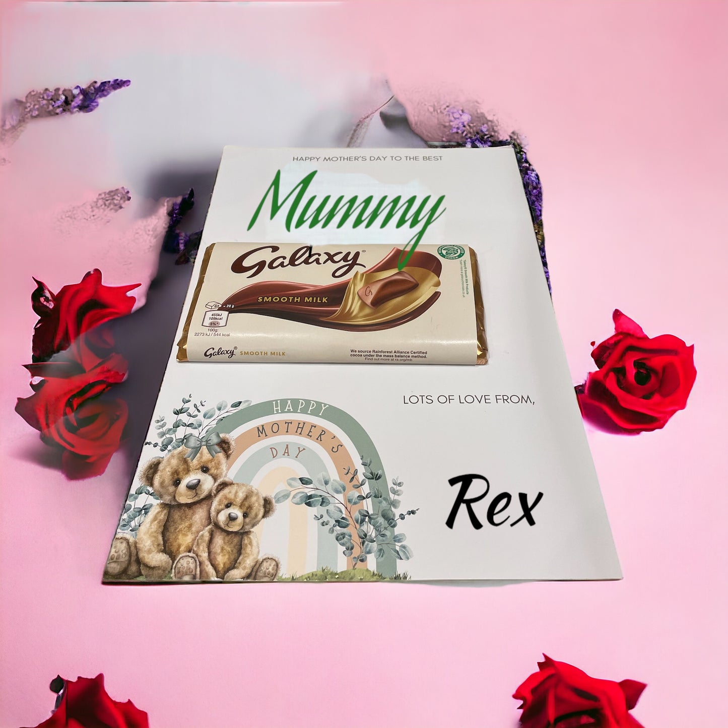 Mother’s Day Chocolate Card with Galaxy