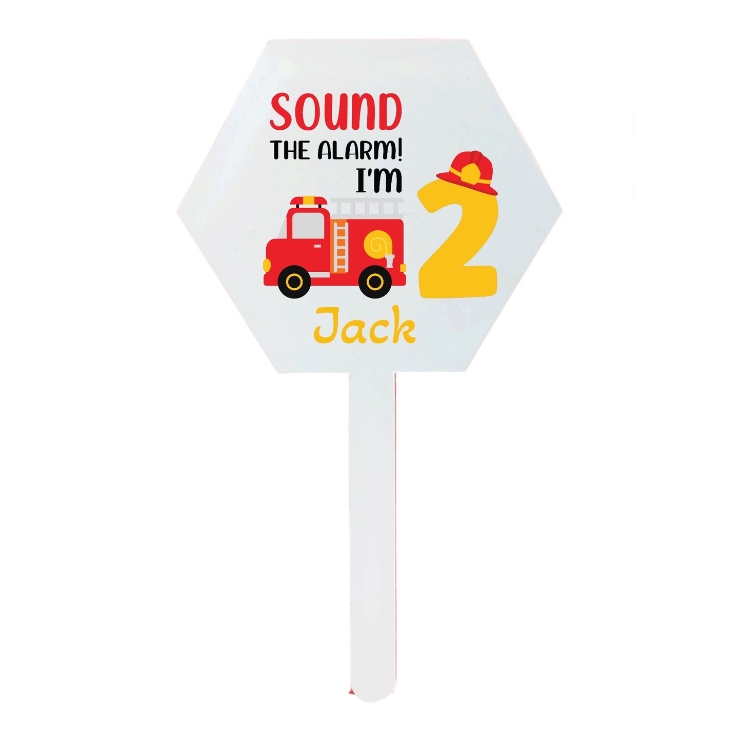 Sound the Alarm Birthday T shirt and Cake Topper