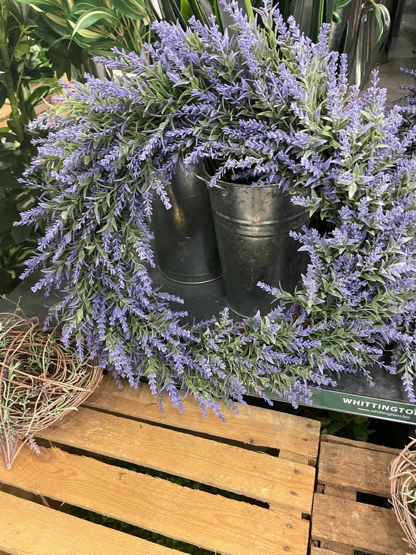 Lavender Artificial Wreath 30cm ring