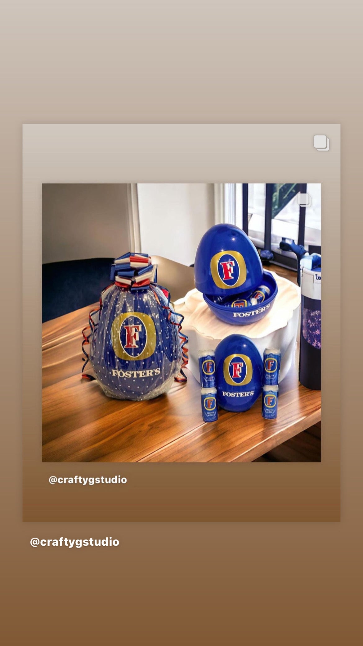 Giant Fillable Beer Egg with glass