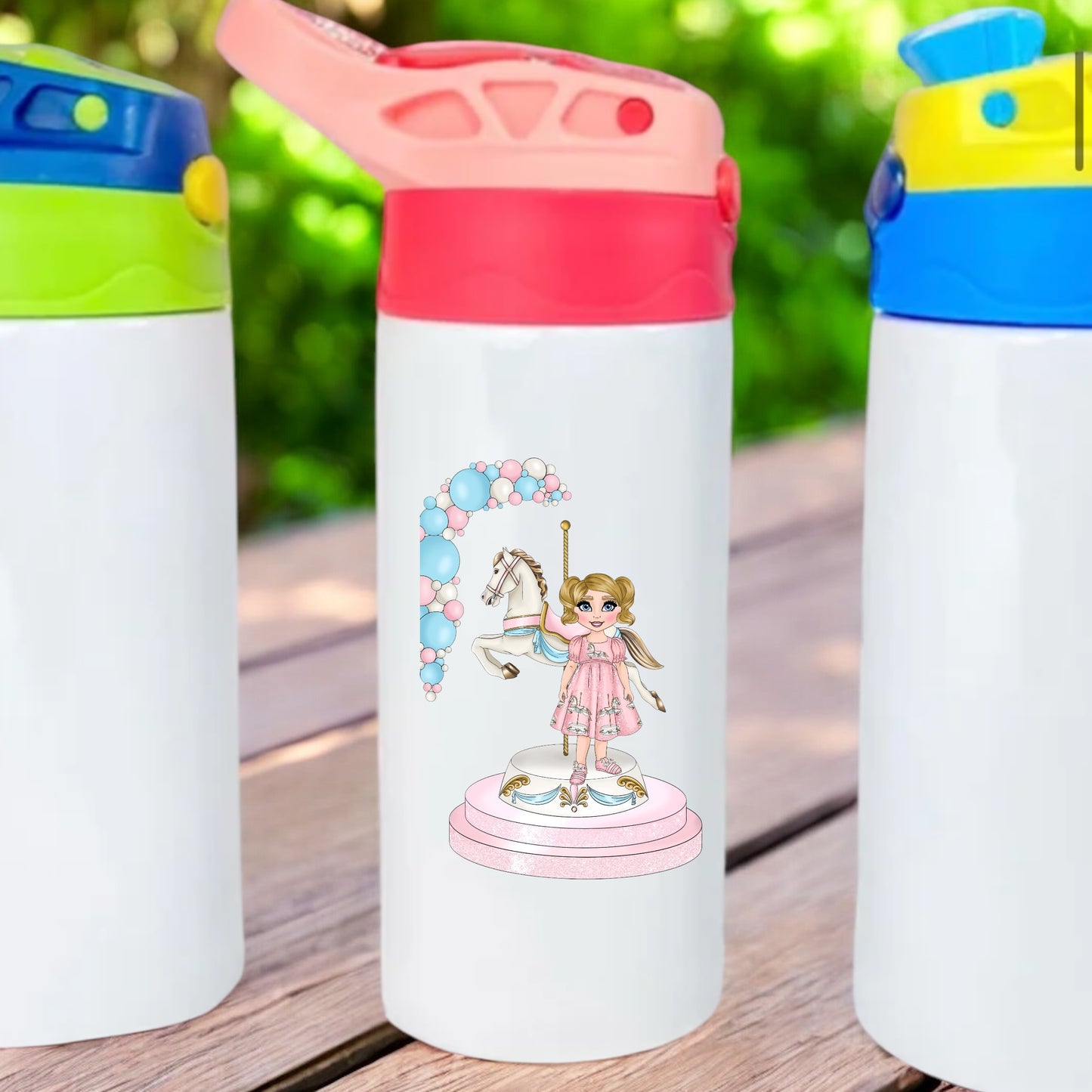 Carousel Theme Giant Egg and water Bottle / Fillable