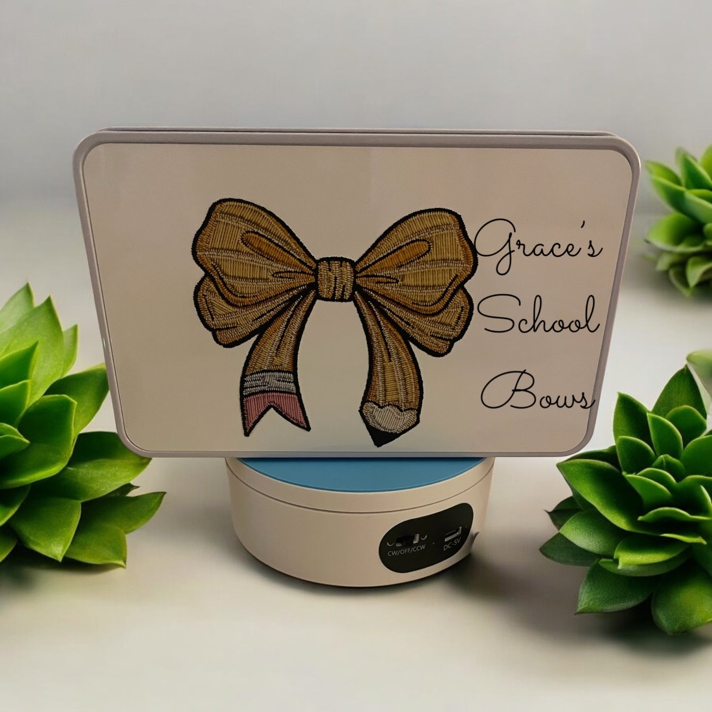 School Bow Metal box