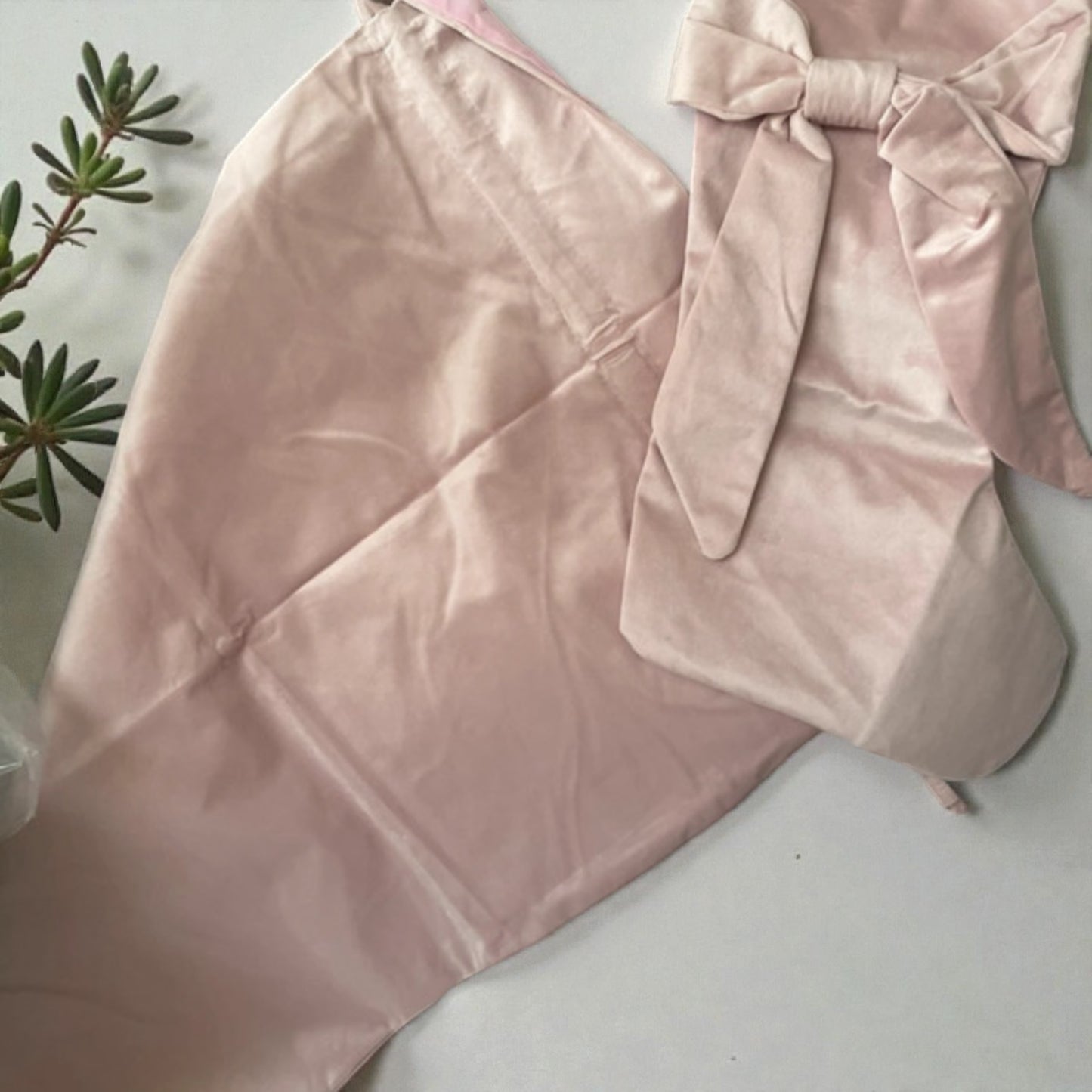 Stocking and matching sack set Velvet