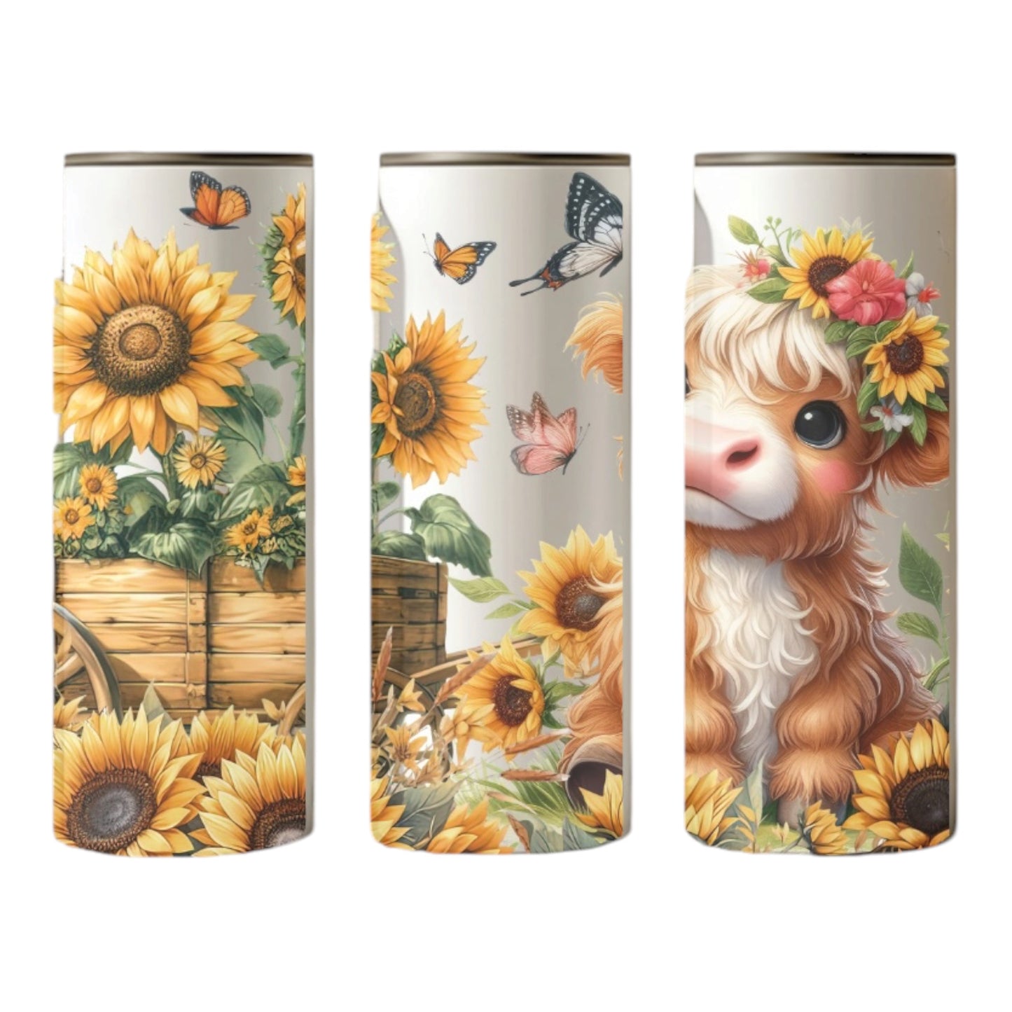 Sunflower insulated cup 20oz