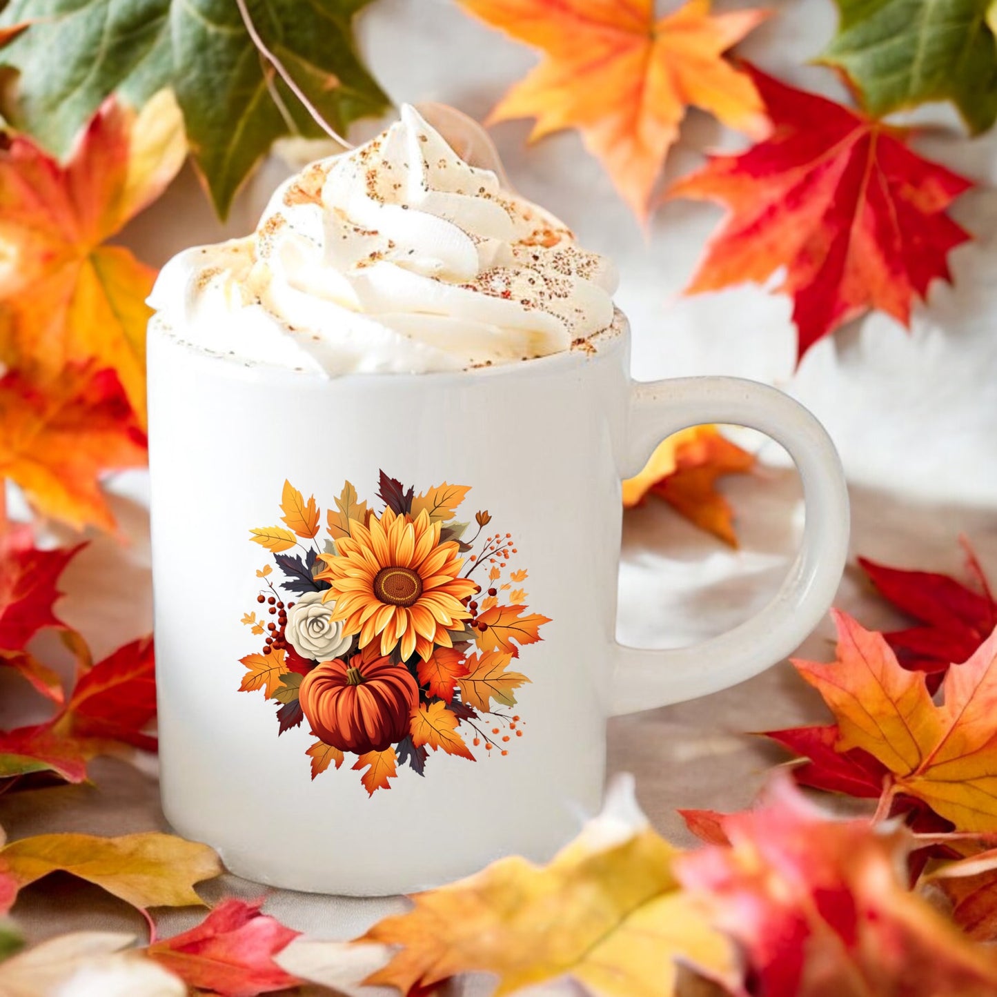 Autumn Sun Flowers Mug