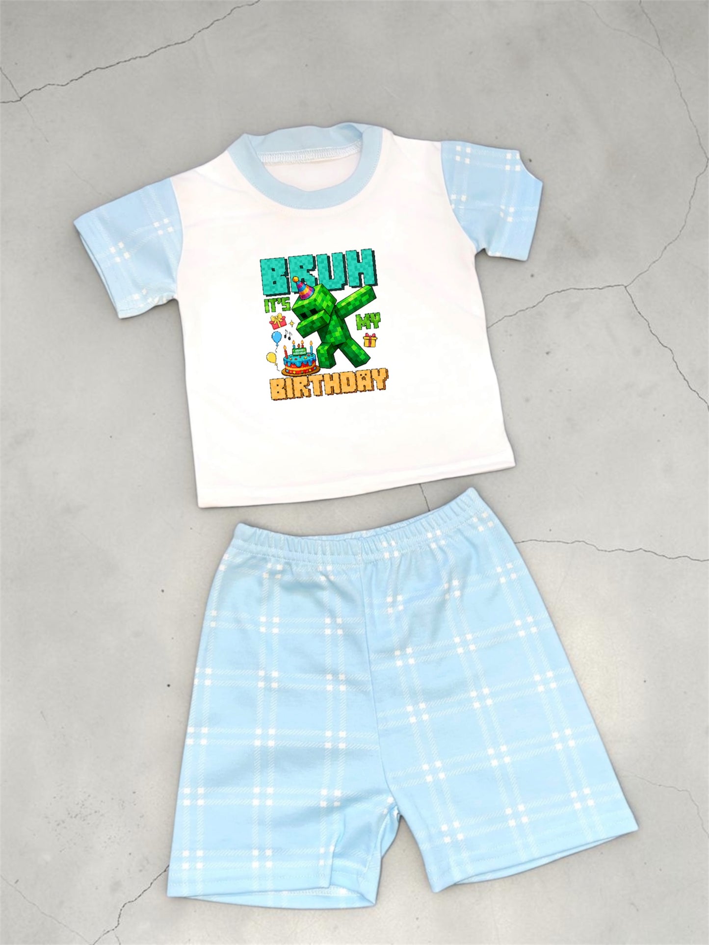 Bruh Birthday short PJS