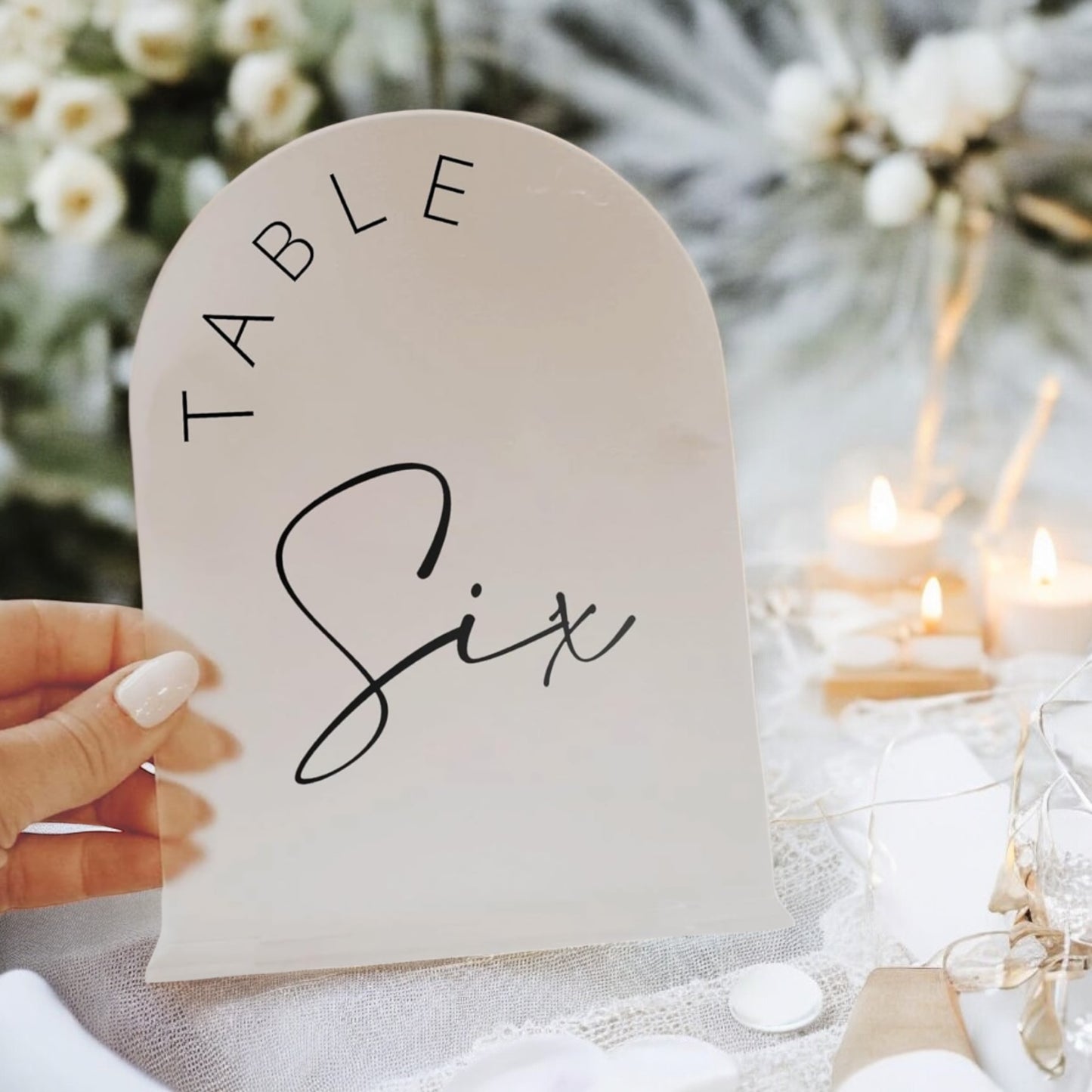 Event Table Numbers Acrylic