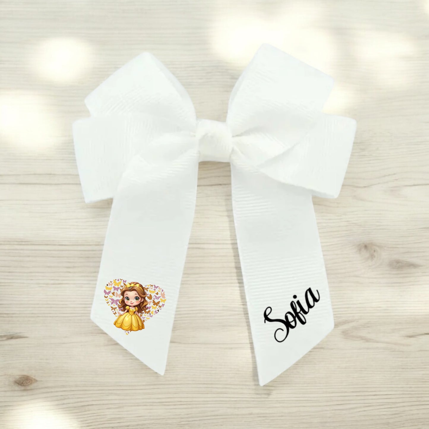 Birthday Belle Princess T shirt and matching Hair Bow