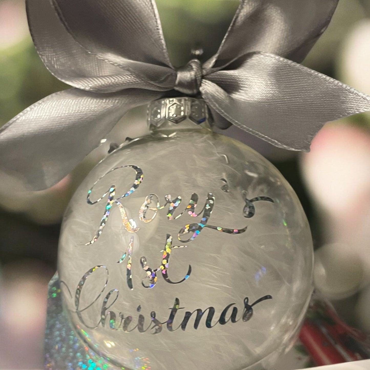 Glass Feather bauble