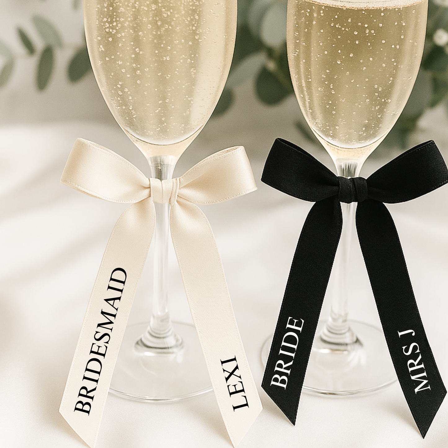 Wedding Glass Ribbons with or without glass