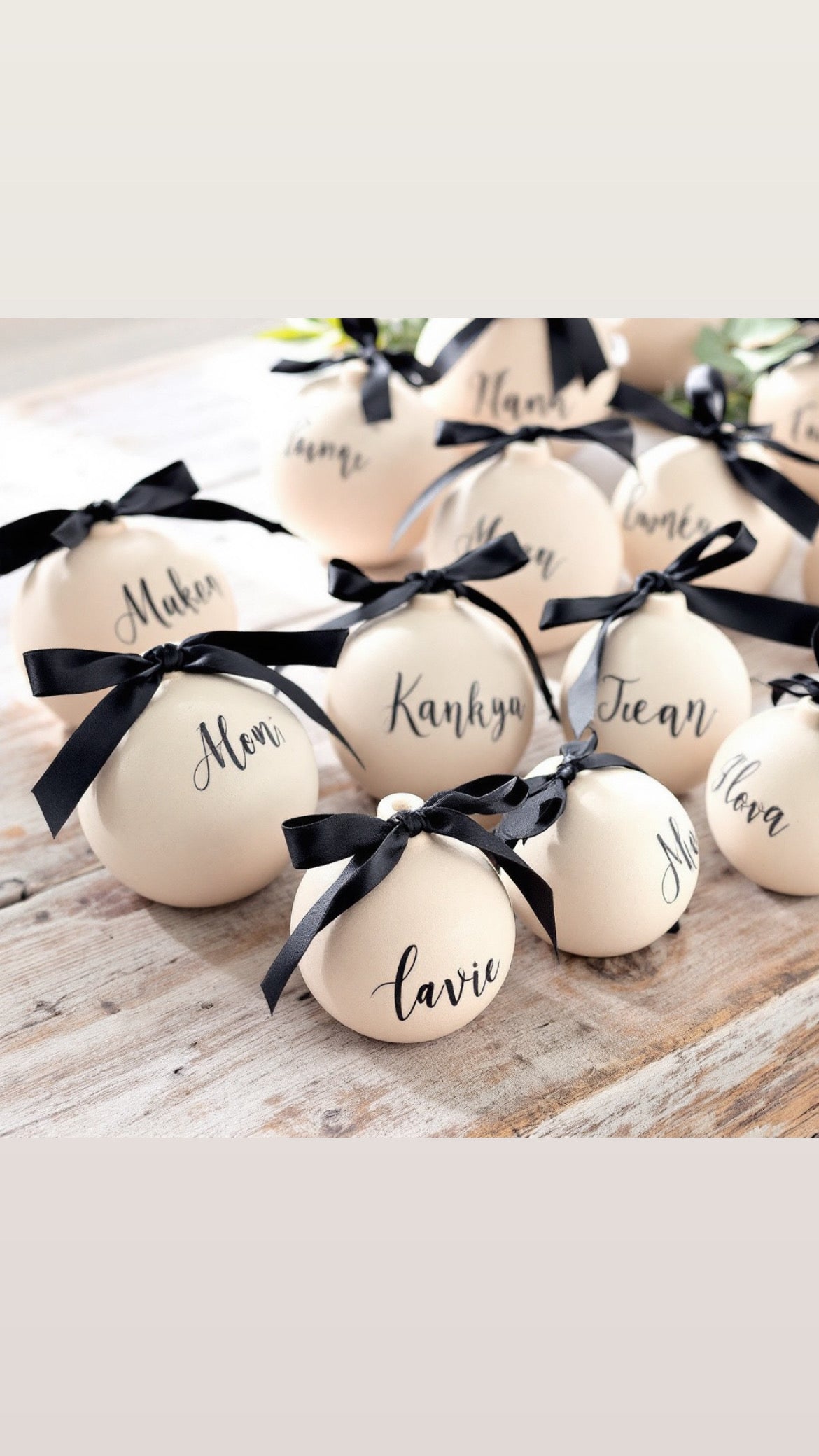 Personalised Ceramic Baubles