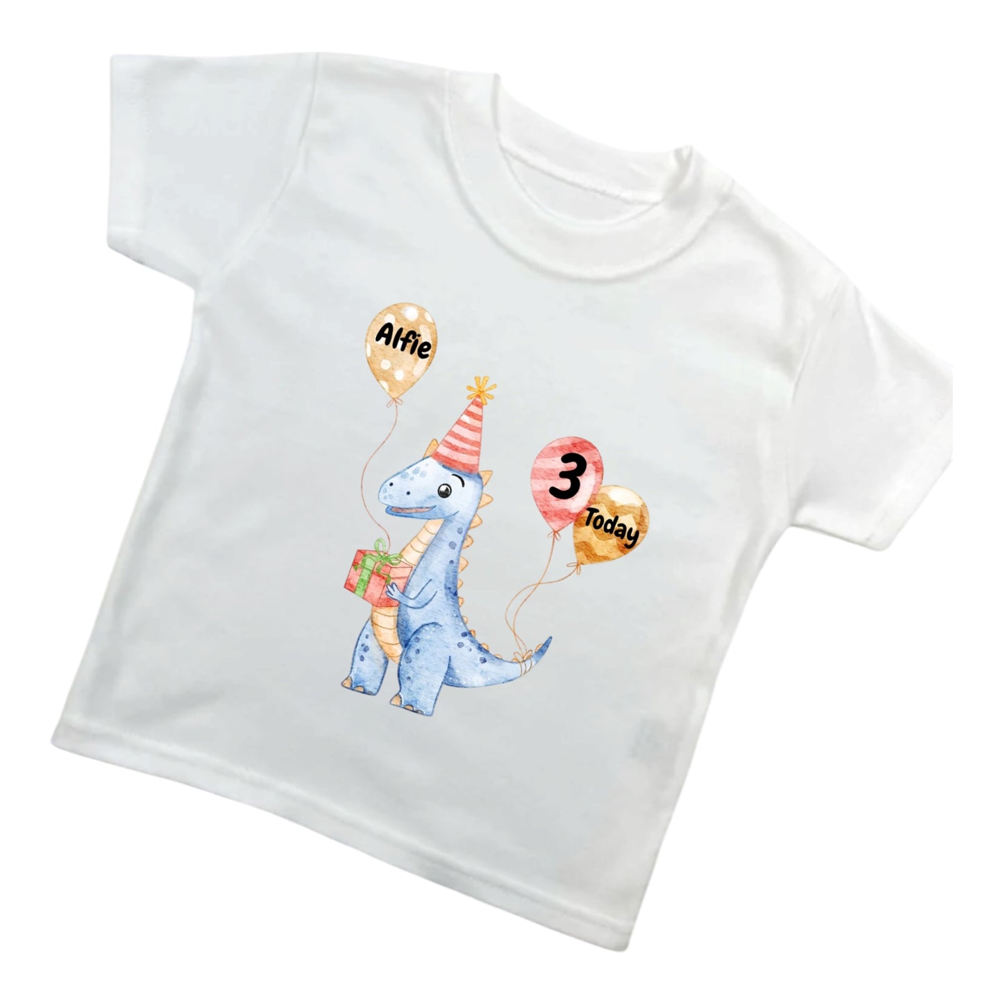 Dinosaur Birthday T shirt personalised
