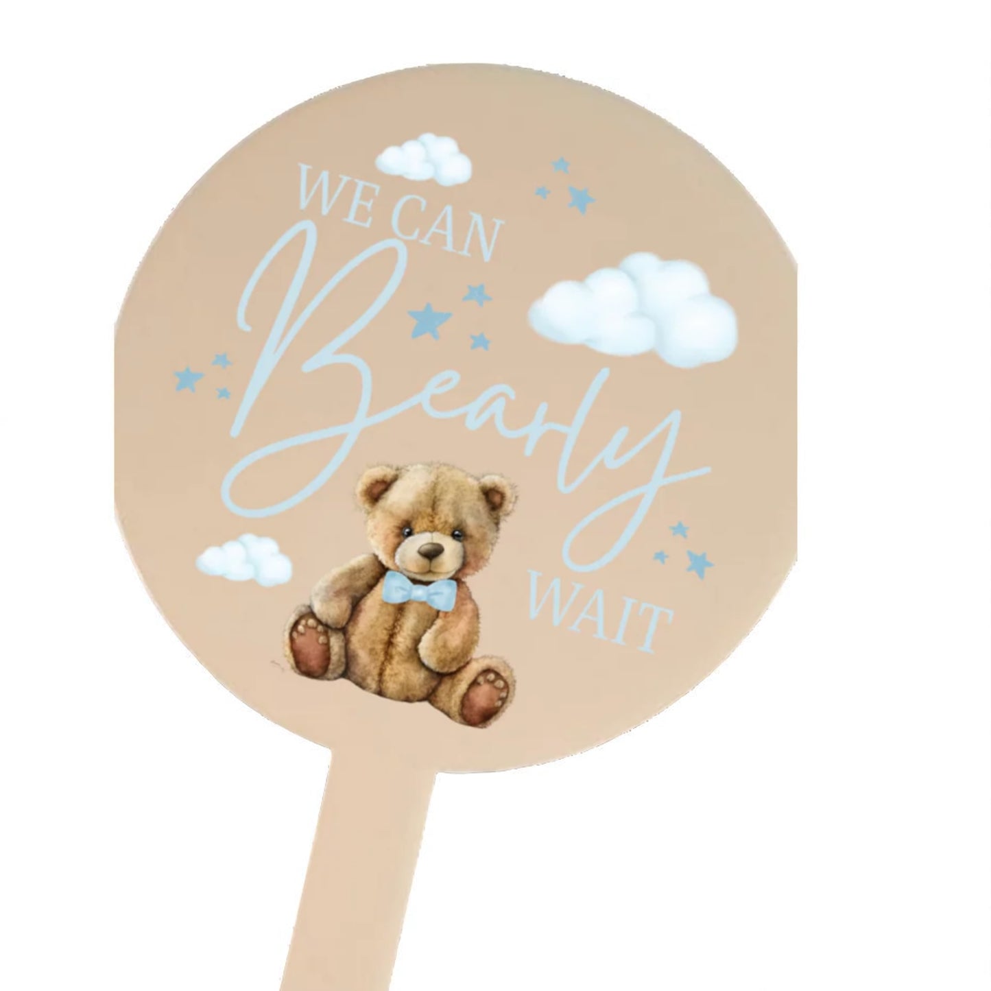 I can Bearly wait to meet you Baby Shower Cake Topper