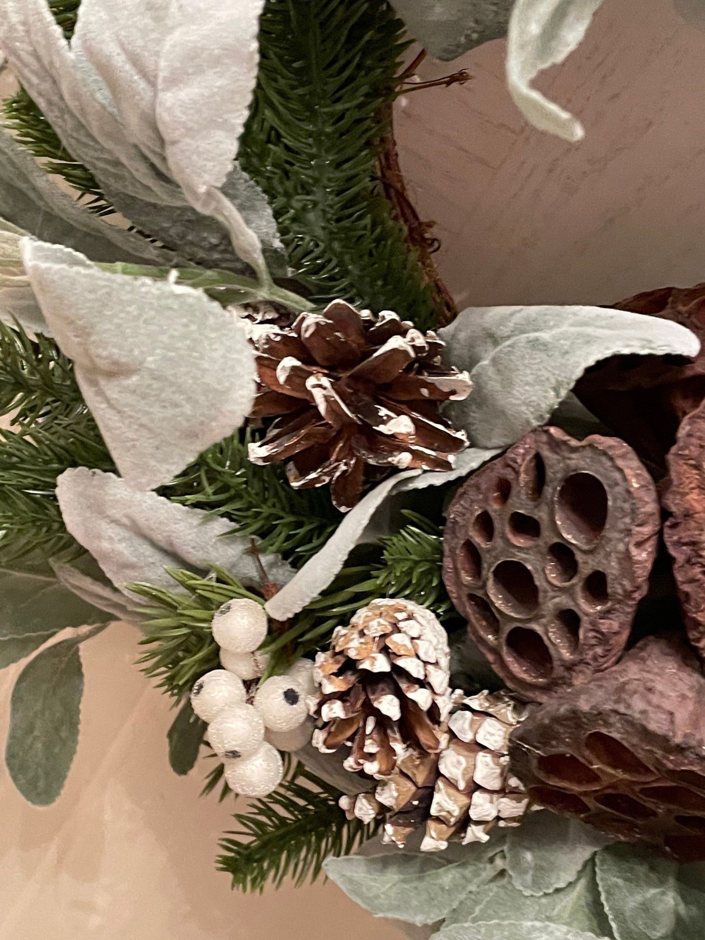 Rusty winter wreath / winter wreath / Christmas wreath / door decor / decoration