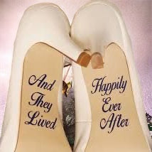 Bride Wedding Shoe Decals / Bride outfit