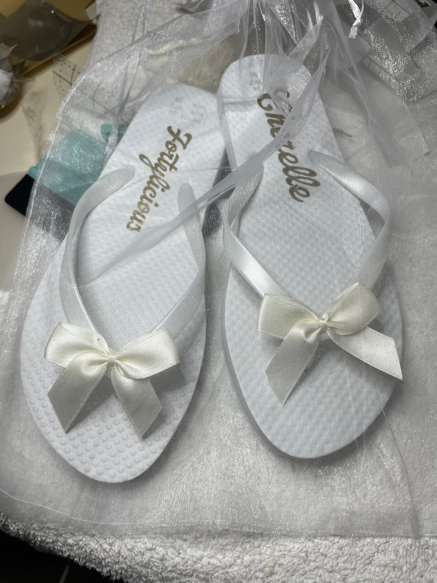 Bride / Bridesmaids / Birthday Flip Flops