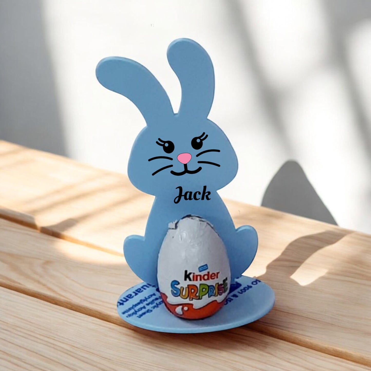 Giant Bunny Easter Egg matching 16oz cup and egg holder / Personalised