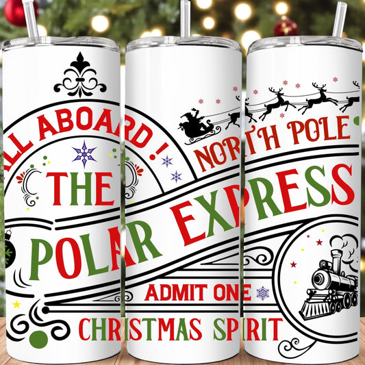 The Polar Express  Christmas Insulated Cup 20oz