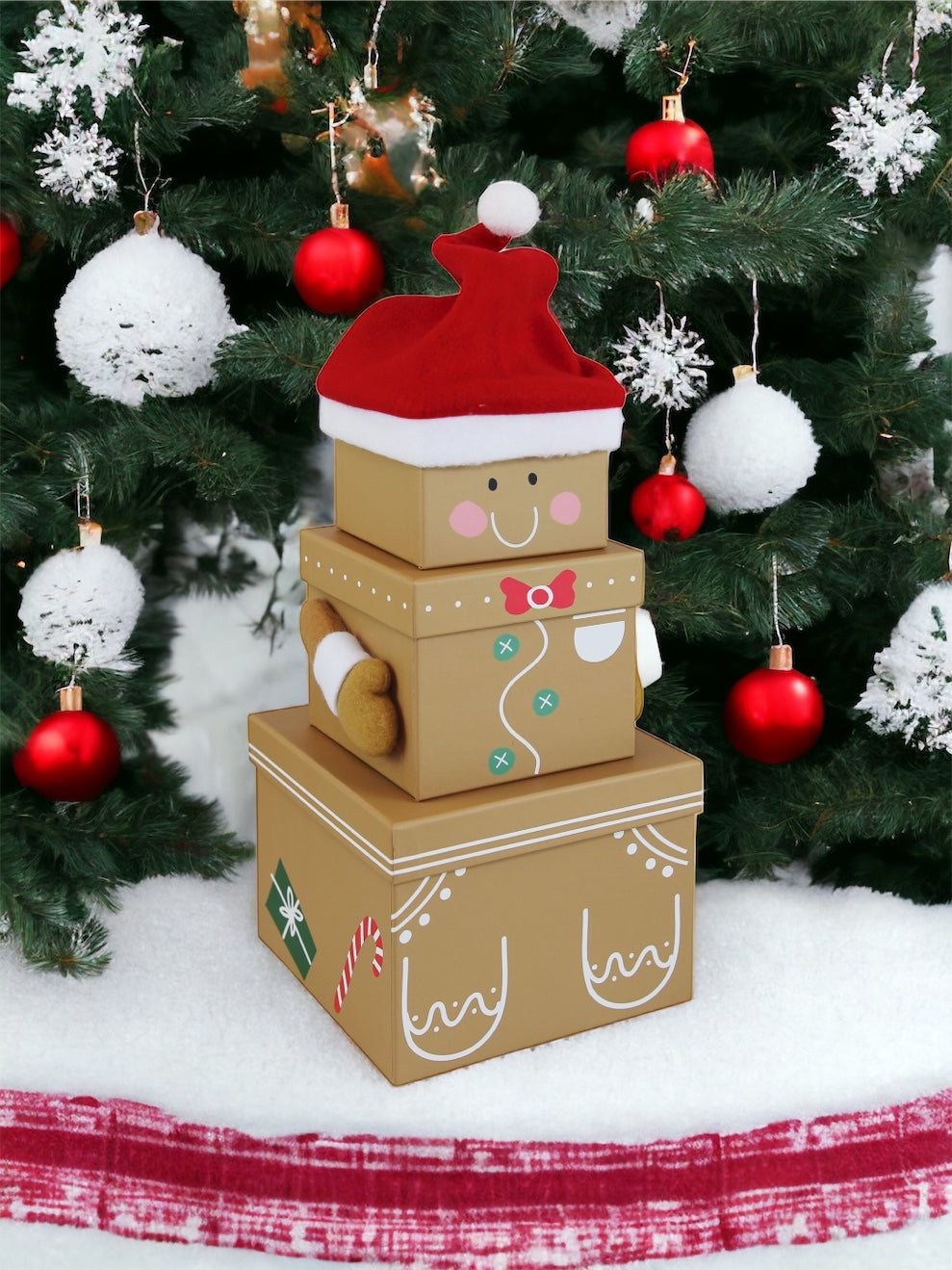 Gingerbread Personalised Stacking Boxes