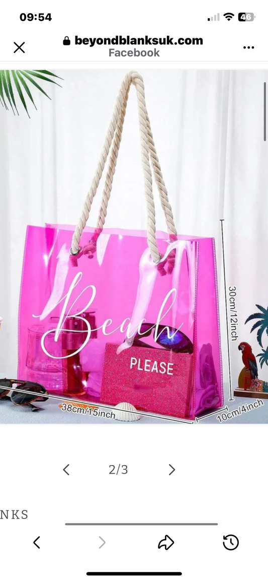 Jelly Beach Bag name can be added