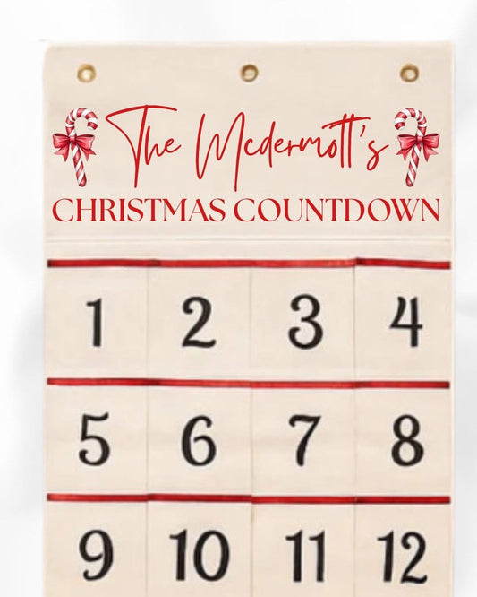 Advent Calendar Canvas keepsake