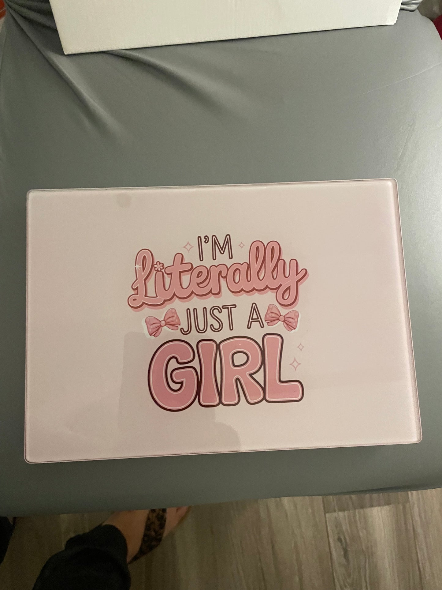 Literally a Girl Glass Straightener Board