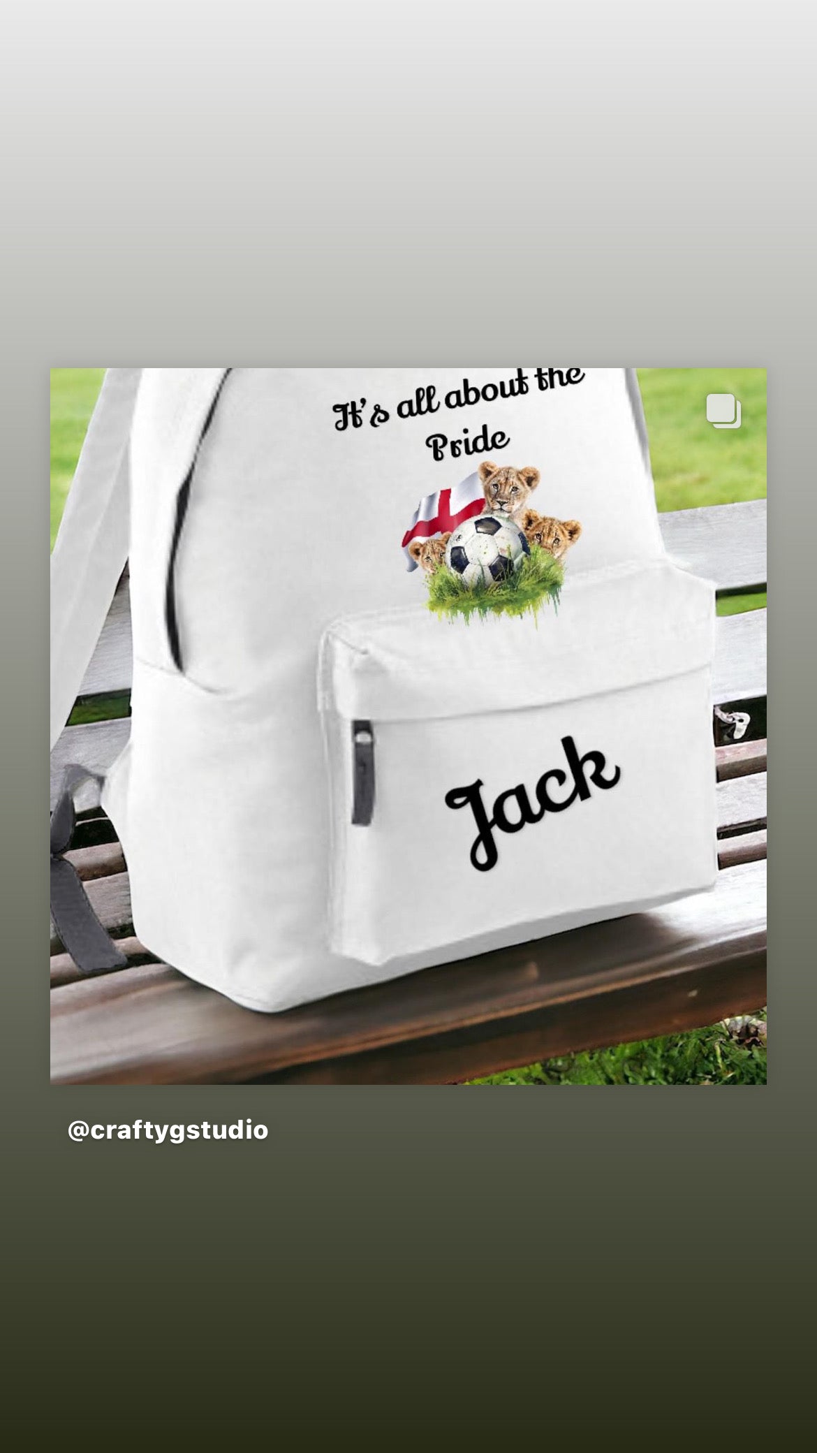 Pride of England rucksacks